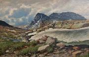 Andreas Edvard Disen Fjellandskap Spain oil painting artist